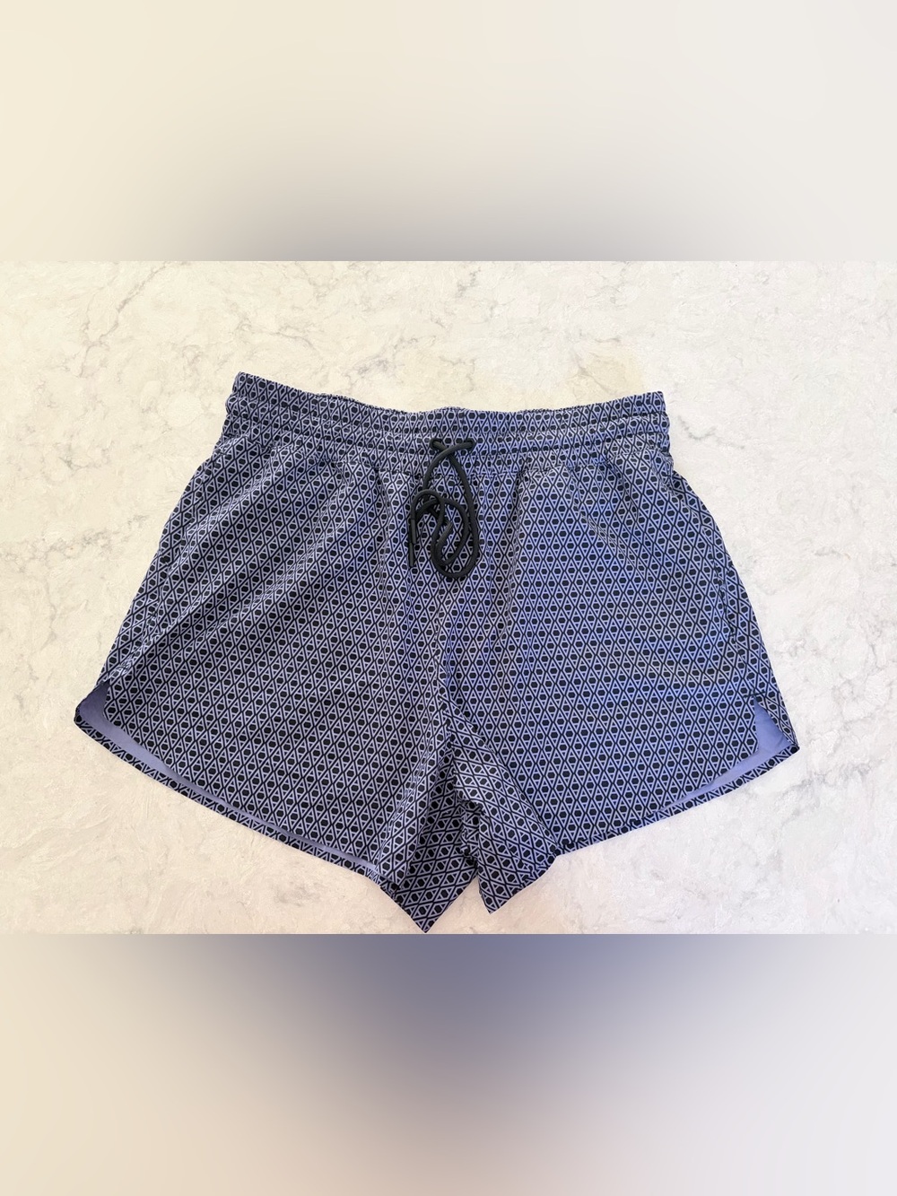 NWT/Athleta Ladies Crossroads Geometric Athletic Shorts/SzMed